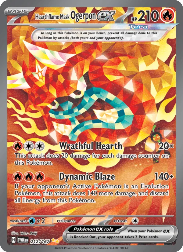 Carte Ogerpon Masque du Fourneau ex — Twilight Masquerade