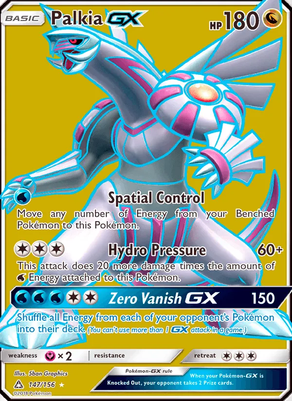 Carte Palkia GX — Ultra Prism