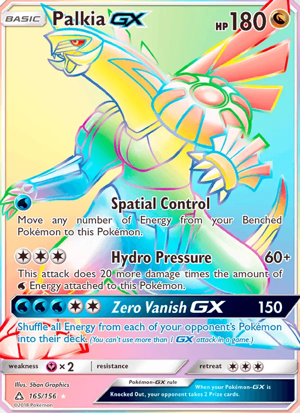 Carte Palkia GX — Ultra Prism