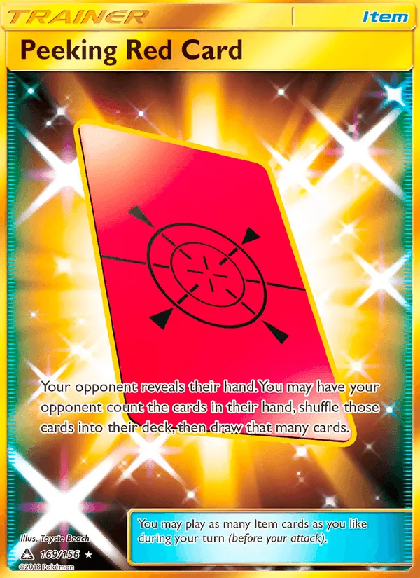 Carte Coup d'Œil au Carton Rouge — Ultra Prism