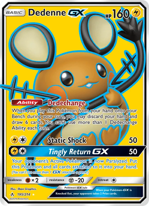 Carte Dedenne GX — Unbroken Bonds