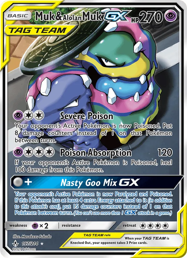 Carte Muk & Alolan Muk GX — Unbroken Bonds