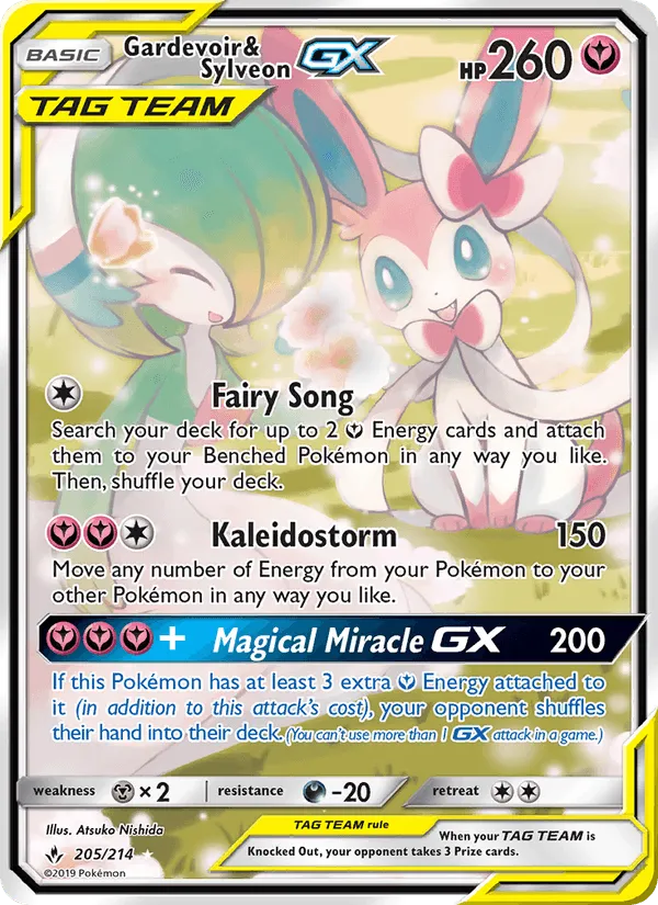 Carte Gardevoir et Nymphali GX — Unbroken Bonds