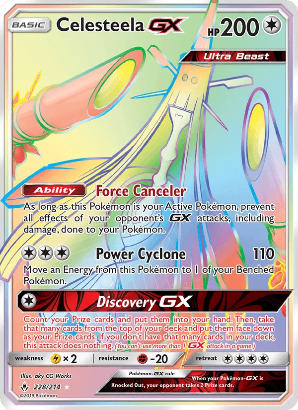 Carte Celesteela-GX — Unbroken Bonds