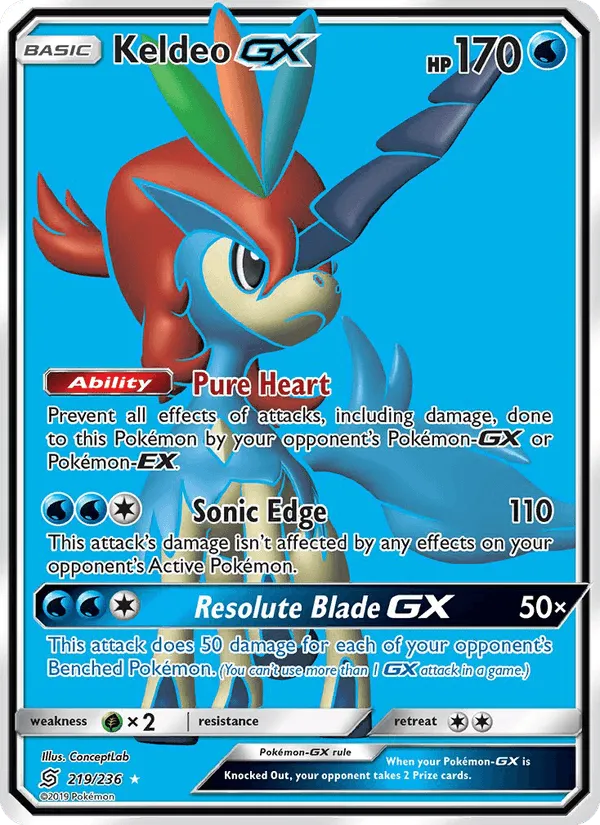 Carte Keldeo GX — Unified Minds