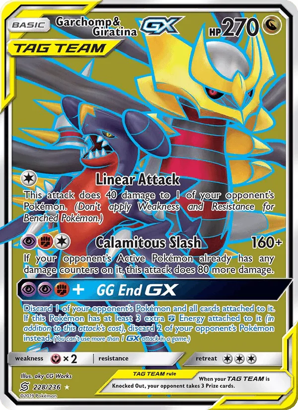Carte Carchacrok et Giratina GX — Unified Minds