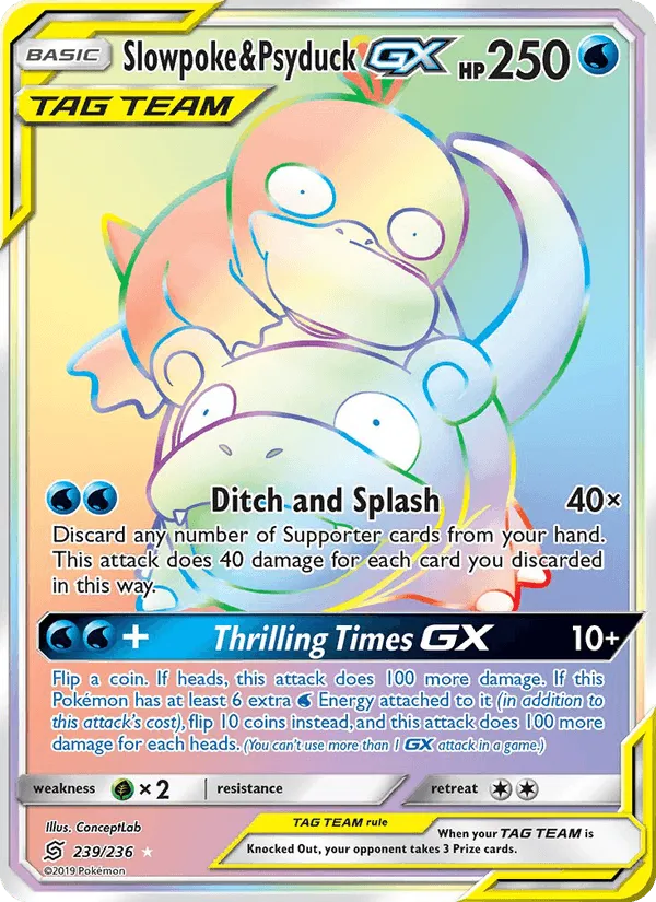 Carte Ramoloss et Psykokwak GX — Unified Minds