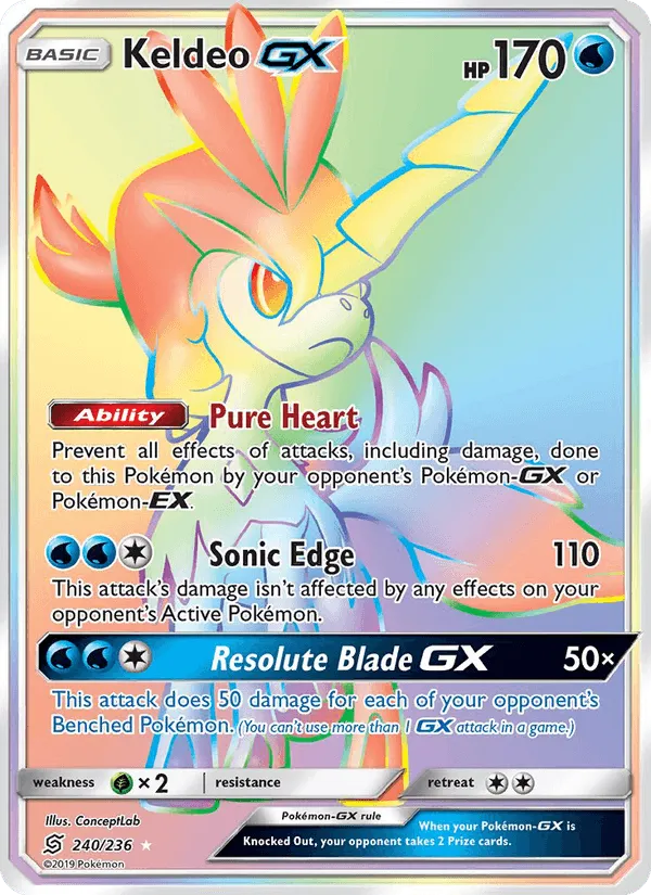 Carte Keldeo GX — Unified Minds