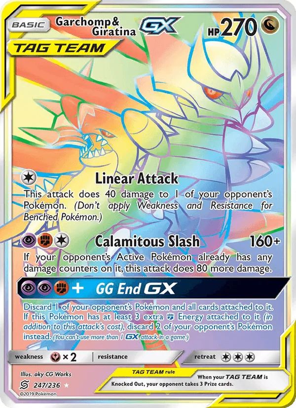 Carte Carchacrok et Giratina GX — Unified Minds