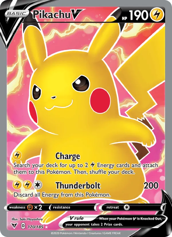 Carte Pikachu V — Vivid Voltage