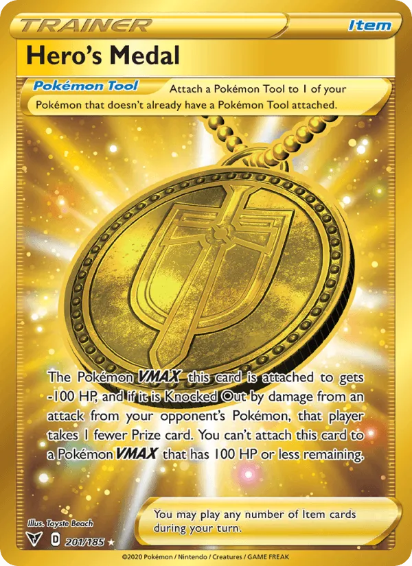 Carte Médaille du Héros — Vivid Voltage