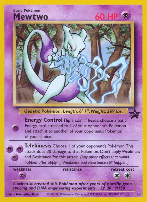 Carte Mewtwo — Wizards Black Star Promos
