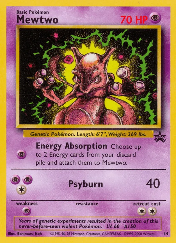 Carte Mewtwo — Wizards Black Star Promos