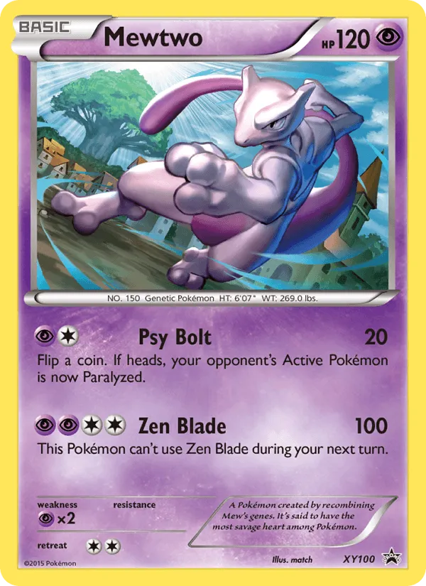 Carte Mewtwo — XY Black Star Promos
