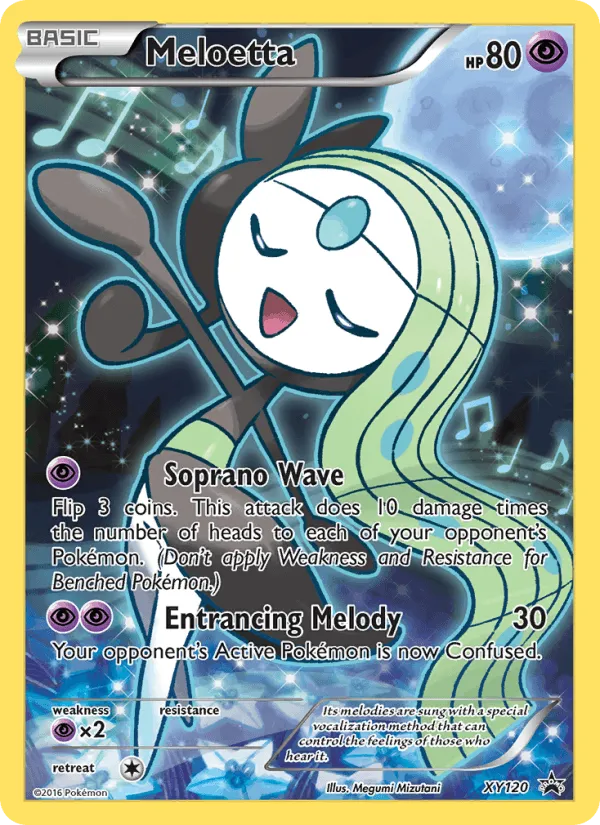 Carte Meloetta — XY Black Star Promos