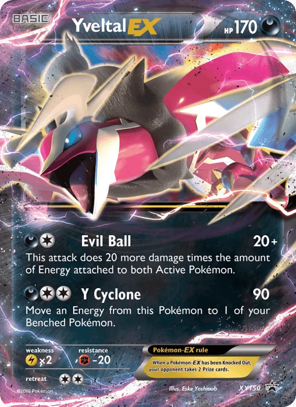 Carte Yveltal EX — XY Black Star Promos