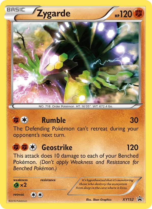 Carte Zygarde — XY Black Star Promos