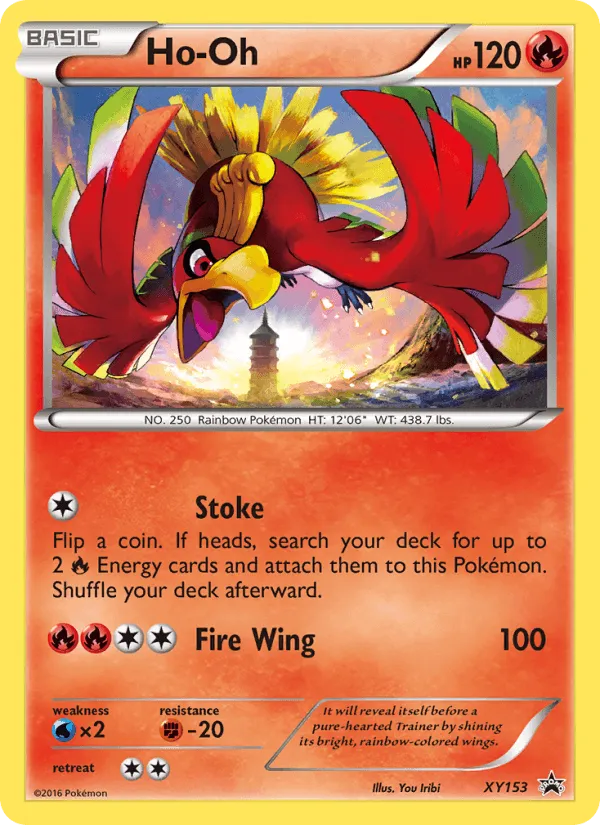 Carte Ho-Oh — XY Black Star Promos