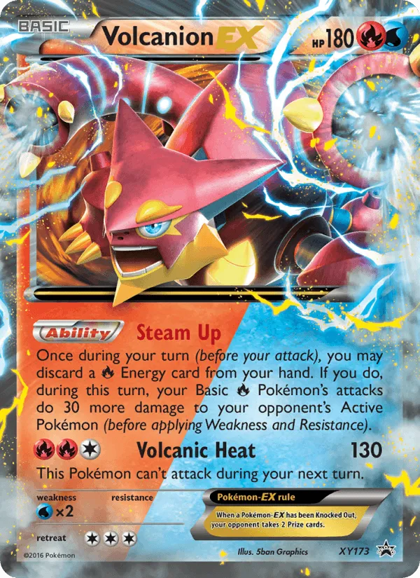 Carte Volcanion EX — XY Black Star Promos