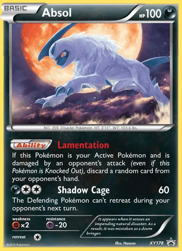 Carte Absol — XY Black Star Promos