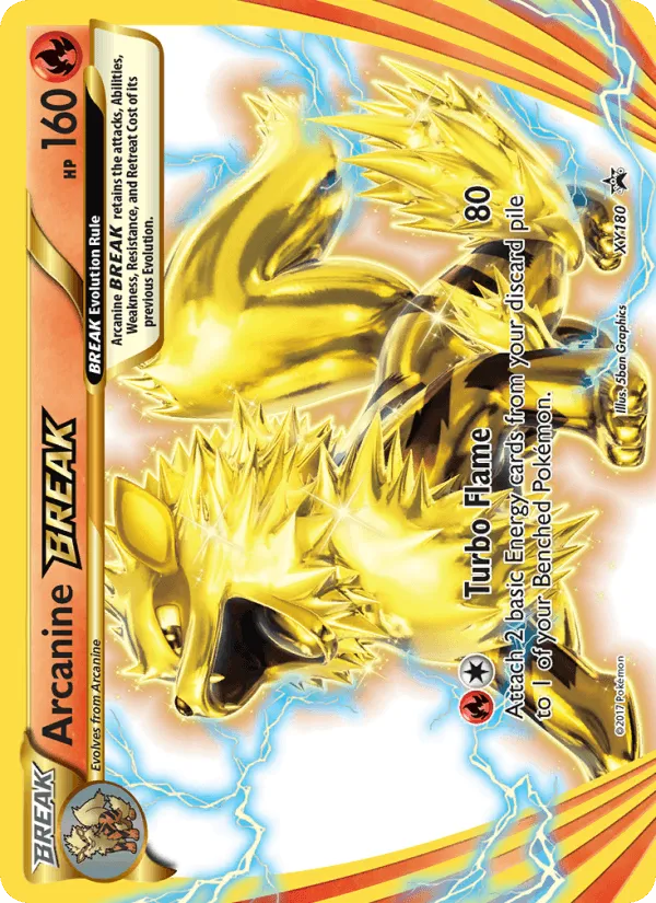 Carte Arcanine BREAK — XY Black Star Promos