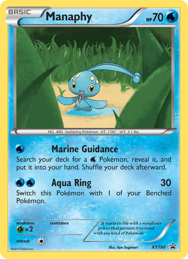 Carte Manaphy — XY Black Star Promos