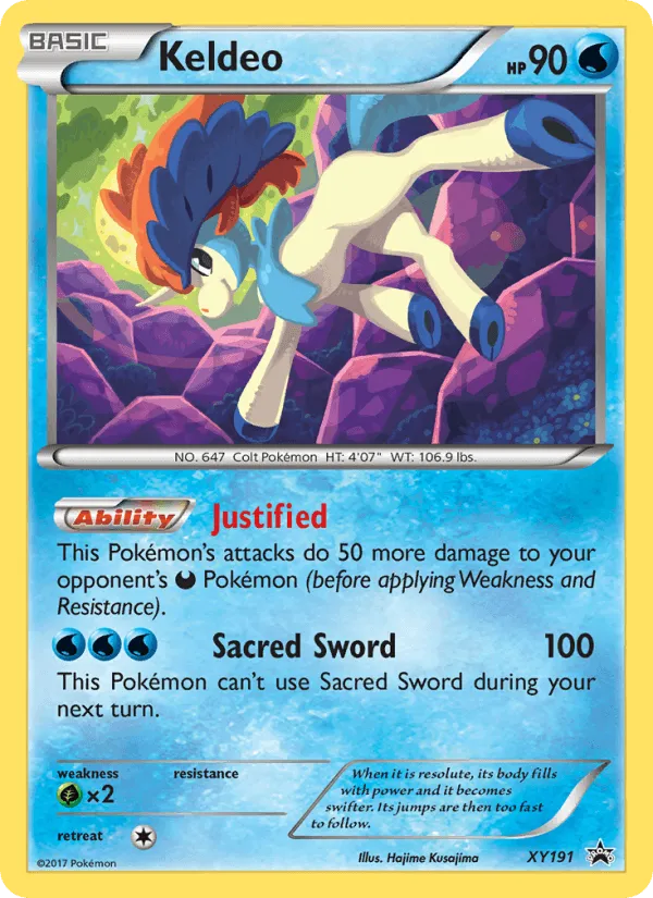 Carte Keldeo — XY Black Star Promos