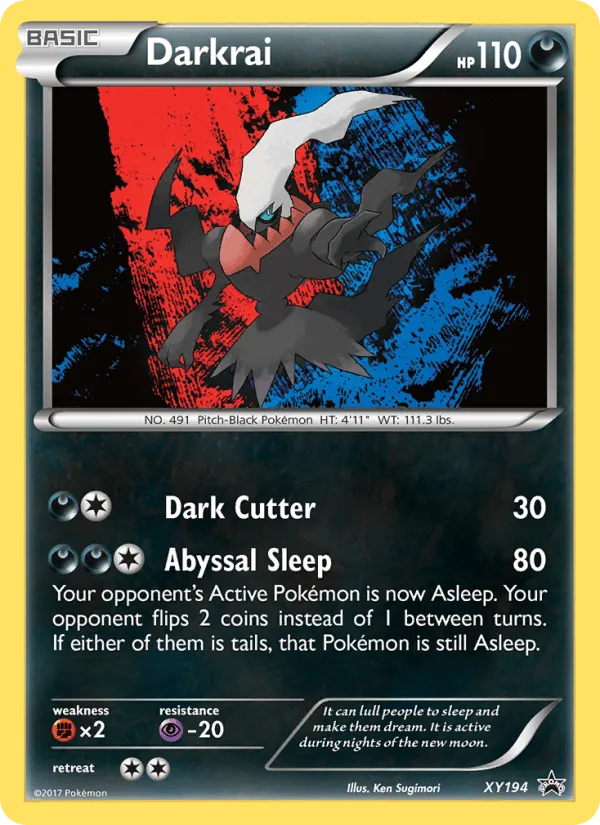 Carte Darkrai — XY Black Star Promos