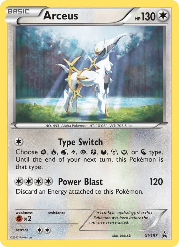 Carte Arceus — XY Black Star Promos