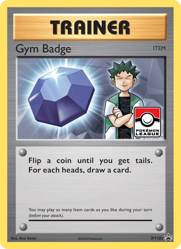Carte Gym Badge — XY Black Star Promos