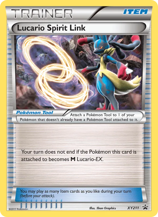 Carte Lucario Spirit Link — XY Black Star Promos